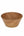 Luxe Party Serving Bowl Round Tapered Hard Plastic Serving Bowl 6.25 Inch Reusable
