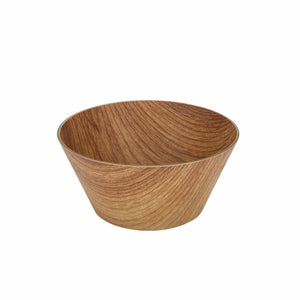 Luxe Party Serving Bowl Round Tapered Hard Plastic Serving Bowl 6.25 Inch Reusable