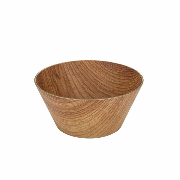 Luxe Party Serving Bowl Round Tapered Hard Plastic Serving Bowl 6.25 Inch Reusable