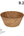 Luxe Party Serving Bowl Round Tapered Hard Plastic Serving Bowl 9.25 Inch Reusable