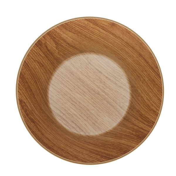 Luxe Party Serving Bowl Round Tapered Hard Plastic Serving Bowl 9.25 Inch Reusable