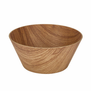 Luxe Party Serving Bowl Round Tapered Hard Plastic Serving Bowl 9.25 Inch Reusable