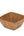 Luxe Party Serving Bowl Small Square Plastic Serving Bowls Set of 4 Oak Color