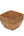 Luxe Party Serving Bowl Small Square Plastic Serving Bowls Set of 4 Oak Color