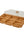 Luxe Party Serving Trays 6 Section Rectangular Divided Serving Tray with Clear Cover