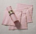 Blush Pink with Gold Stripe Paper Lunch Napkins | 20 Napkins