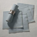 Grey with Gold Stripe Paper Lunch Napkins | 20 Napkins