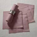 Mauve with Gold Stripe Paper Lunch Napkins | 20 Napkins
