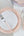 Round Accent Pattern Plastic Plates Round Blush • Silver Lattice Pattern Plastic Plates | 10 Pack