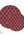 Round Accent Pattern Plastic Plates Round Cranberry • Gold Lattice Pattern Plastic Plates | 10 Pack