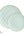 Round Accent Pattern Plastic Plates Round Mint • Gold Lattice Pattern Plastic Plates | 10 Pack