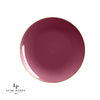 Round Accent Plastic Plates 10.25" Dinner Plates Round Cranberry • Gold Plastic Plates | 10 Pack
