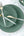 Round Accent Plastic Plates Round Sage Green • Gold Plastic Plates | 10 Pack