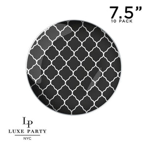 Round Lattice Plastic Plates 7.25