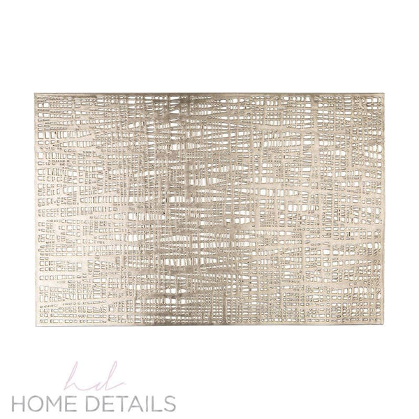 Santorini Placemats Barcelona Metallic Placemat in Gold