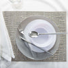 Santorini Placemats Barcelona Metallic Placemat in Silver