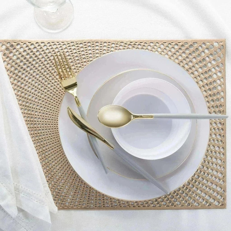 Santorini Placemats Santorini Metallic Placemat in Gold