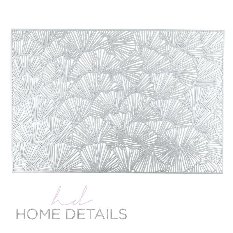 Shell Placemats Shell Laser Cut Placemat in Silver