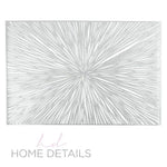 Starburst Placemats Home Details Star Burst Laser Cut Placemat in Silver