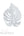 The Leaf Placemats Home Details Leaf Shape Placemat in Silver