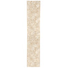 The Leaf Placemats Vinyl Leaf Laser Cut Table Runner in Gold