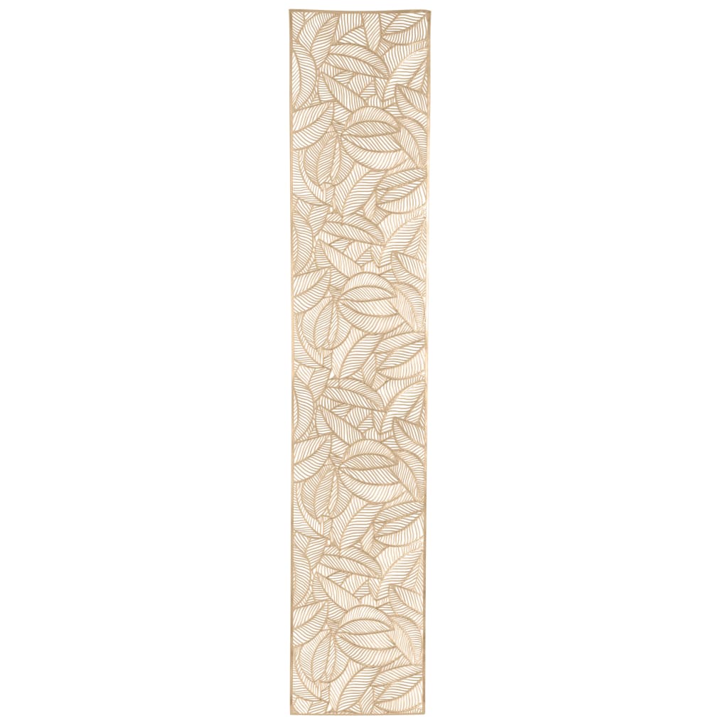 The Leaf Placemats Vinyl Leaf Laser Cut Table Runner in Gold