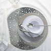 The Moon Placemats Home Details Round Moon Laser Cut Placemat in Silver