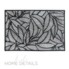 The Pear Placemats Home Details Pear Leaf Laser Cut Placemat in Black