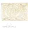 The Pear Placemats Home Details Pear Leaf Laser Cut Placemat in Gold
