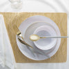 The Pear Placemats Home Details Pear Leaf Laser Cut Placemat in Gold