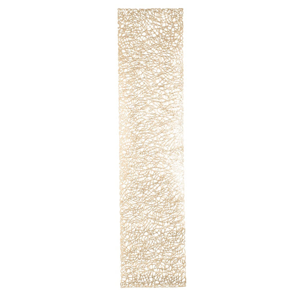 The Rope Runners Vinyl Leaf Rope Laser Cut Table Runner in Gold