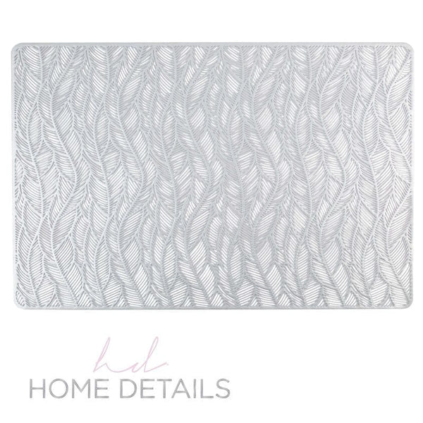 vine Placemats Vine Laser Cut Placemat in Silver